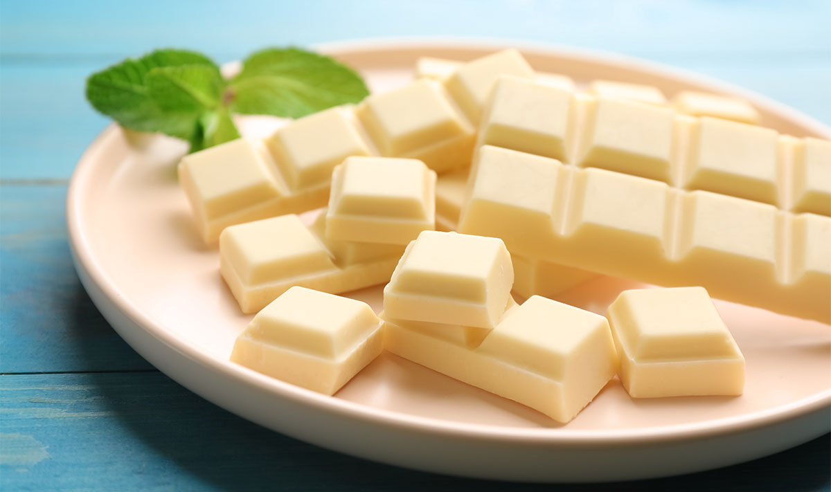 White chocolate presentation